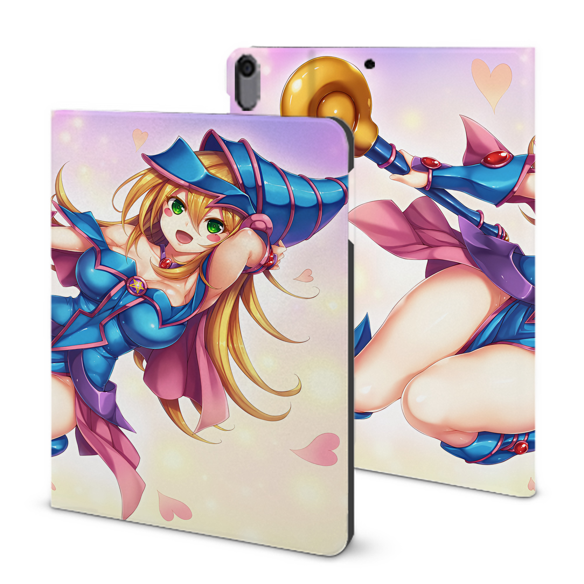（画像用） 遊☆戯☆王 Yu-Gi-Oh! IPad ケース ブック型 PUレザー TPU 耐衝撃 軽量 薄型 ペン収納なし 全面保護 IPad 各モデル対応